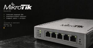 공격자, 인터넷 노출 SSH로 MikroTik 라우터 무인증 장악